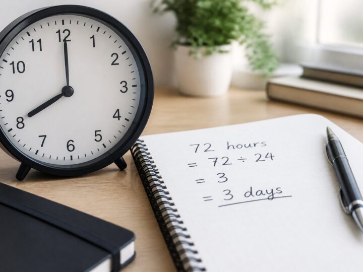72 Horas São Quantos Dias: Conversão Prática e Exemplos Úteis